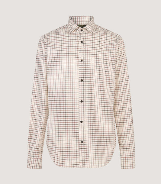 Men's Shooting Tattersall Shirt in Hazelnut