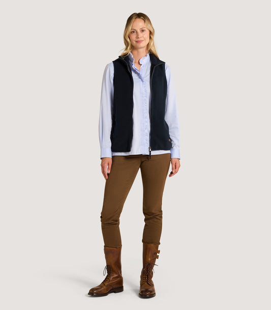 Women's Fleece Gilet In Midnight