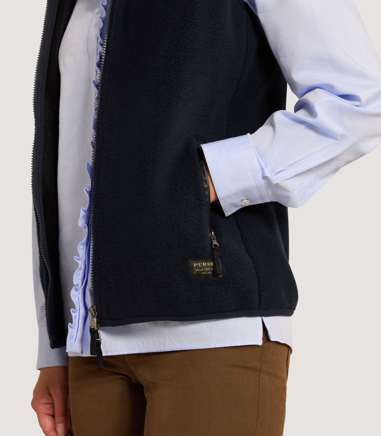 Women's Fleece Gilet In Midnight