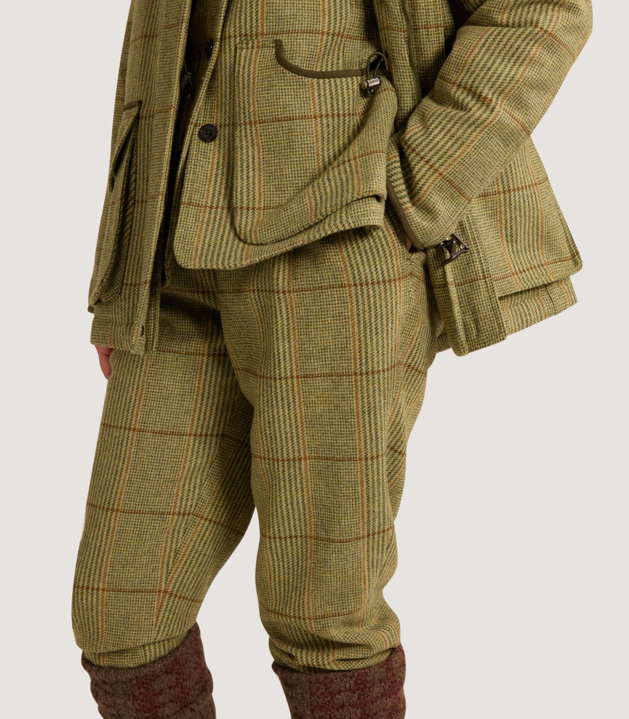 Women's Tweed Shooting Breeks With Storm Cuff in Russel Check