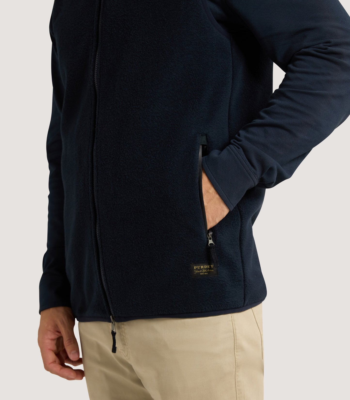 Men's Fleece Gilet in Midnight