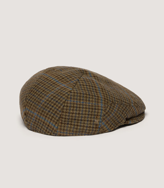 Litton Short Peaked Tweed Cap in Tom Purdey Tweed