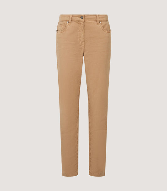 Women's Five Pocket Trousers in Khaki