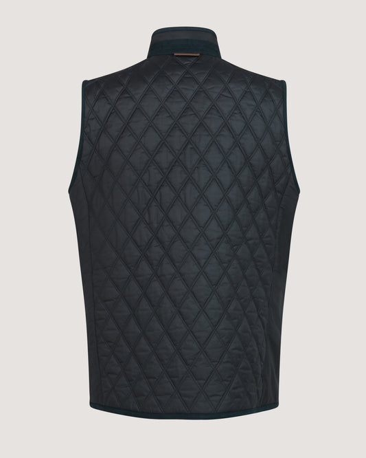 Men's Moorland Light Quilt Gilet in Midnight