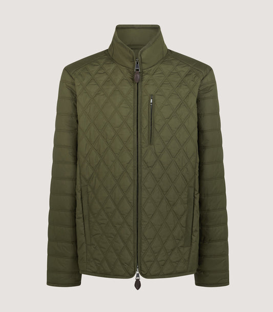 Men's Moorland Light Quilt Jacket in Dark Olive