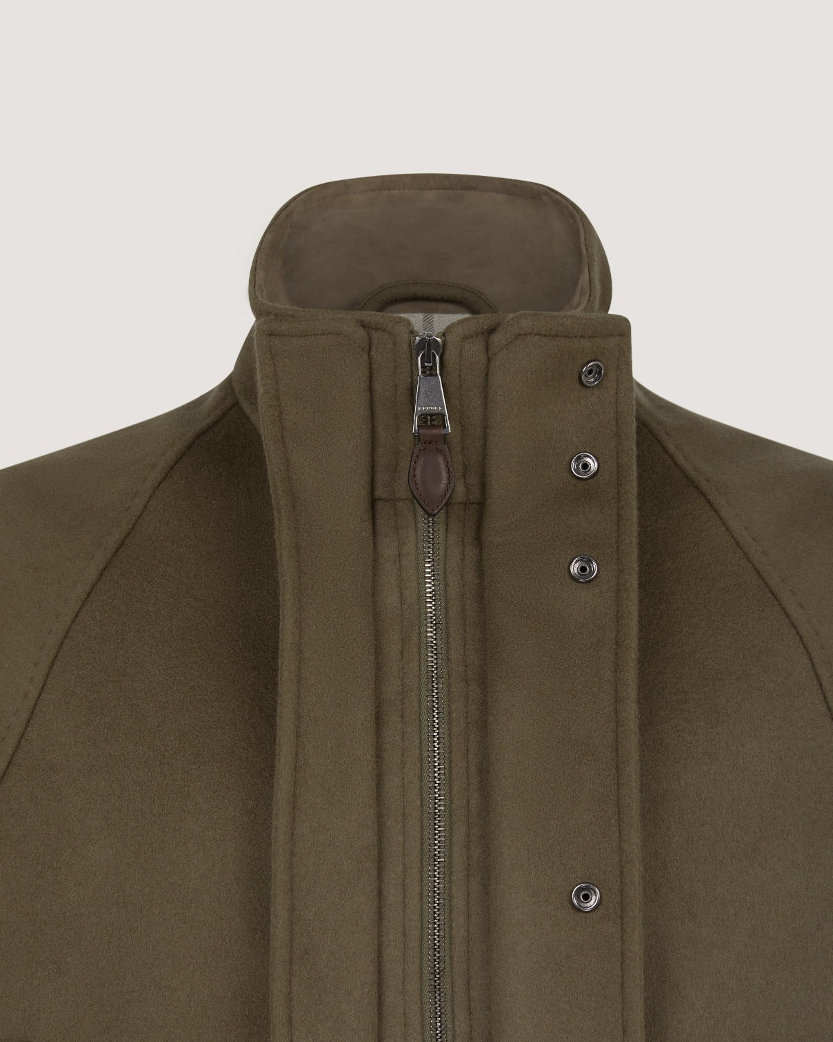 Men's Cashmere Mix Raglan Field Coat in Otter