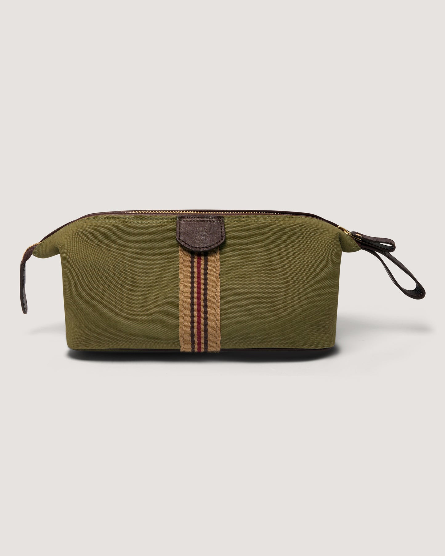 Icon Webbing Washbag in Sporting Green