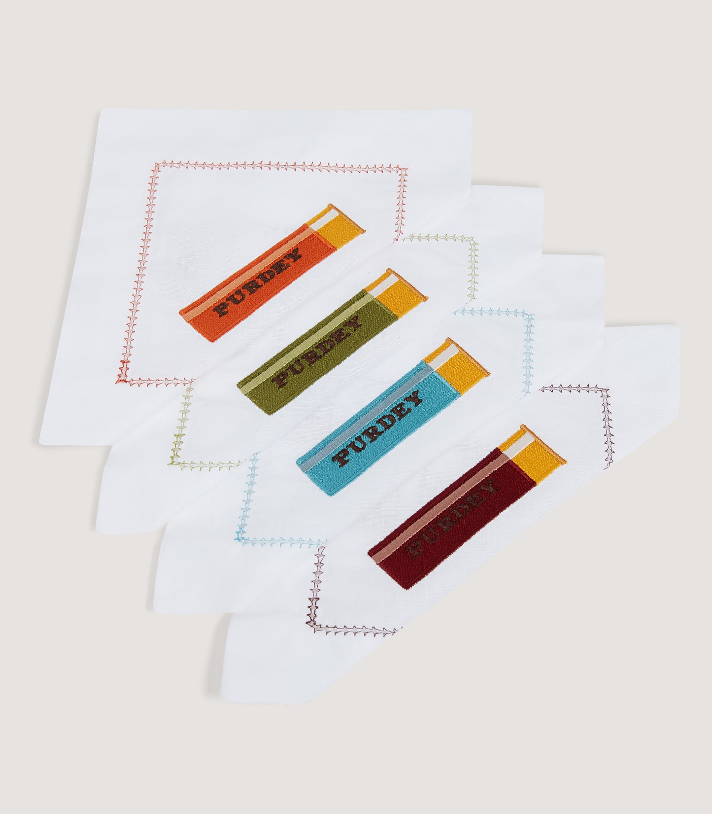 Purdey Cartridge Cocktail Napkins (Set of Four)