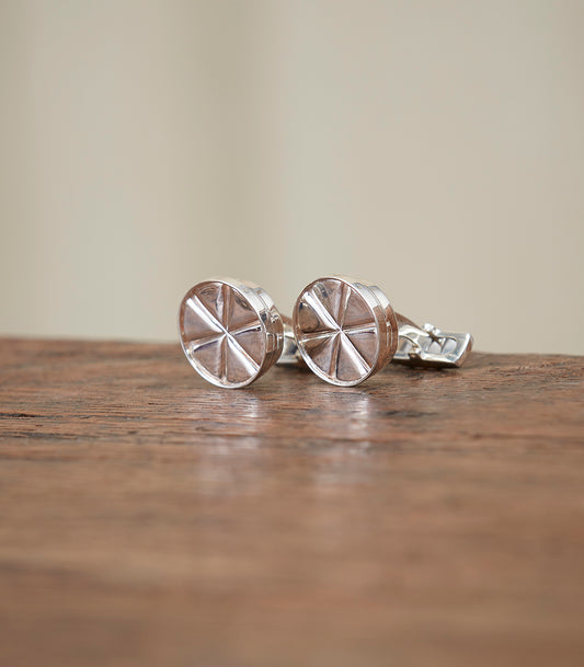 Opening Cartridge Cufflinks In Silver