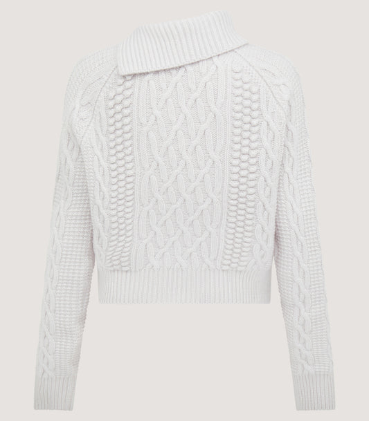 Women's Cashmere Linen Aran Sweater