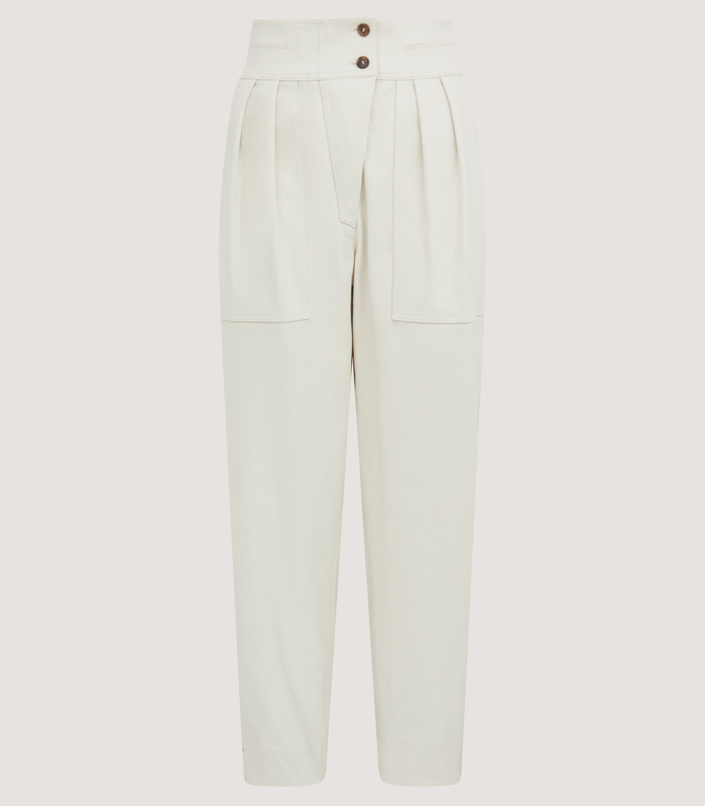 Women's Brushed Cotton Twill Paddock Trousers In Stone