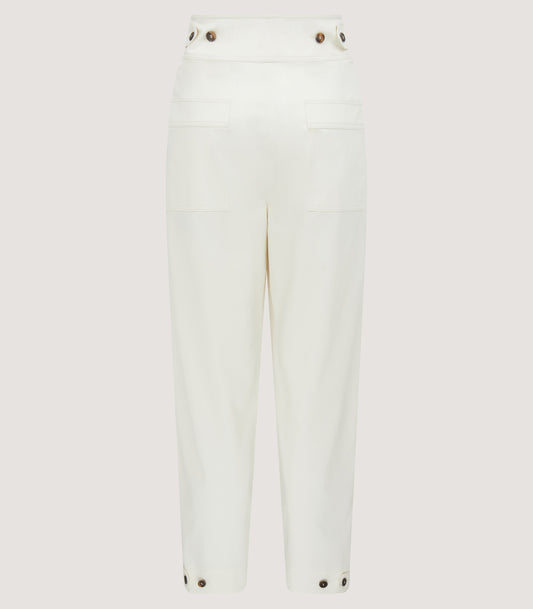 Women's Organic Twill Paddock Trousers In Ivory