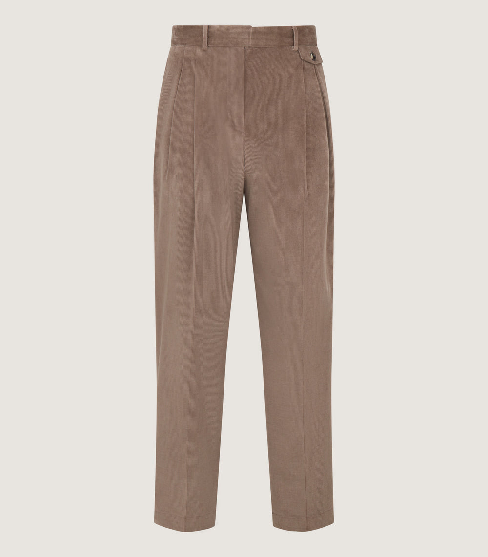 Men's Double Buckle Cord Trousers