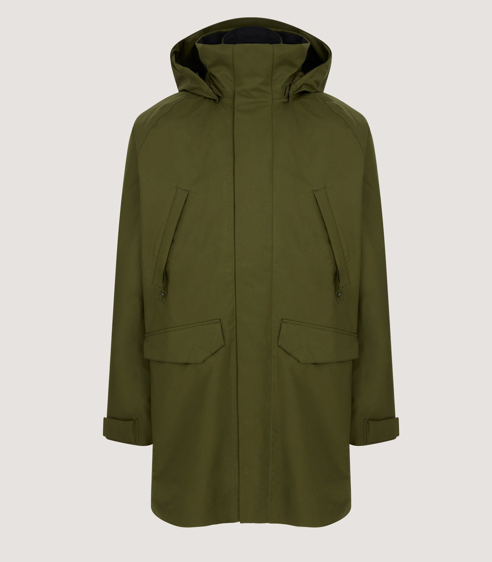 Men's Northumberland 2-In-1 Lightweight Coat In Pine Green