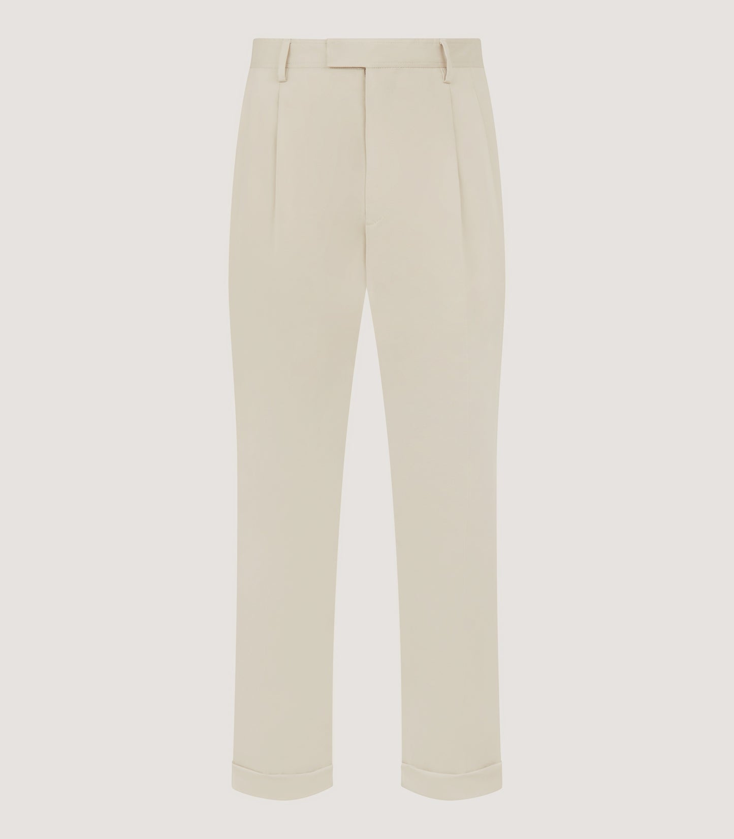 Men's Organic Cotton Twill Two Pleat Trousers