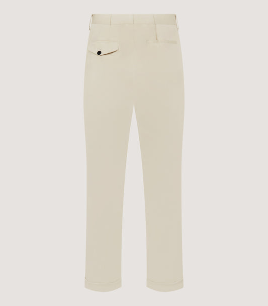 Men's Organic Cotton Twill Two Pleat Trousers