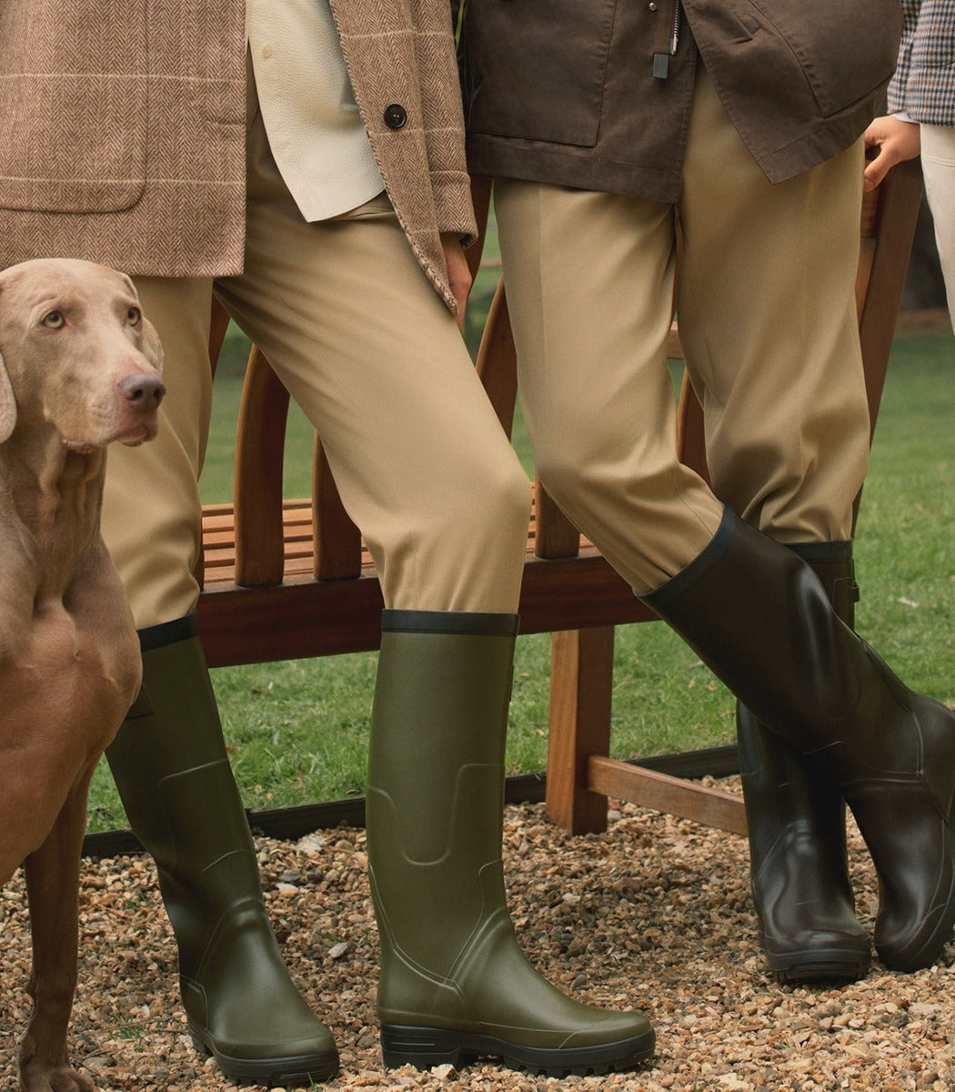 Women's Brushed Cotton Twill Paddock Trousers In Khaki