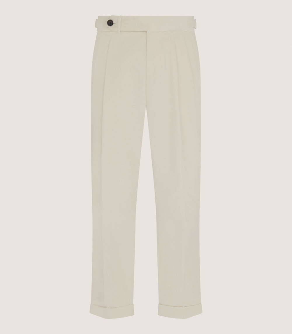 Men's Double Buckle Cord Trousers