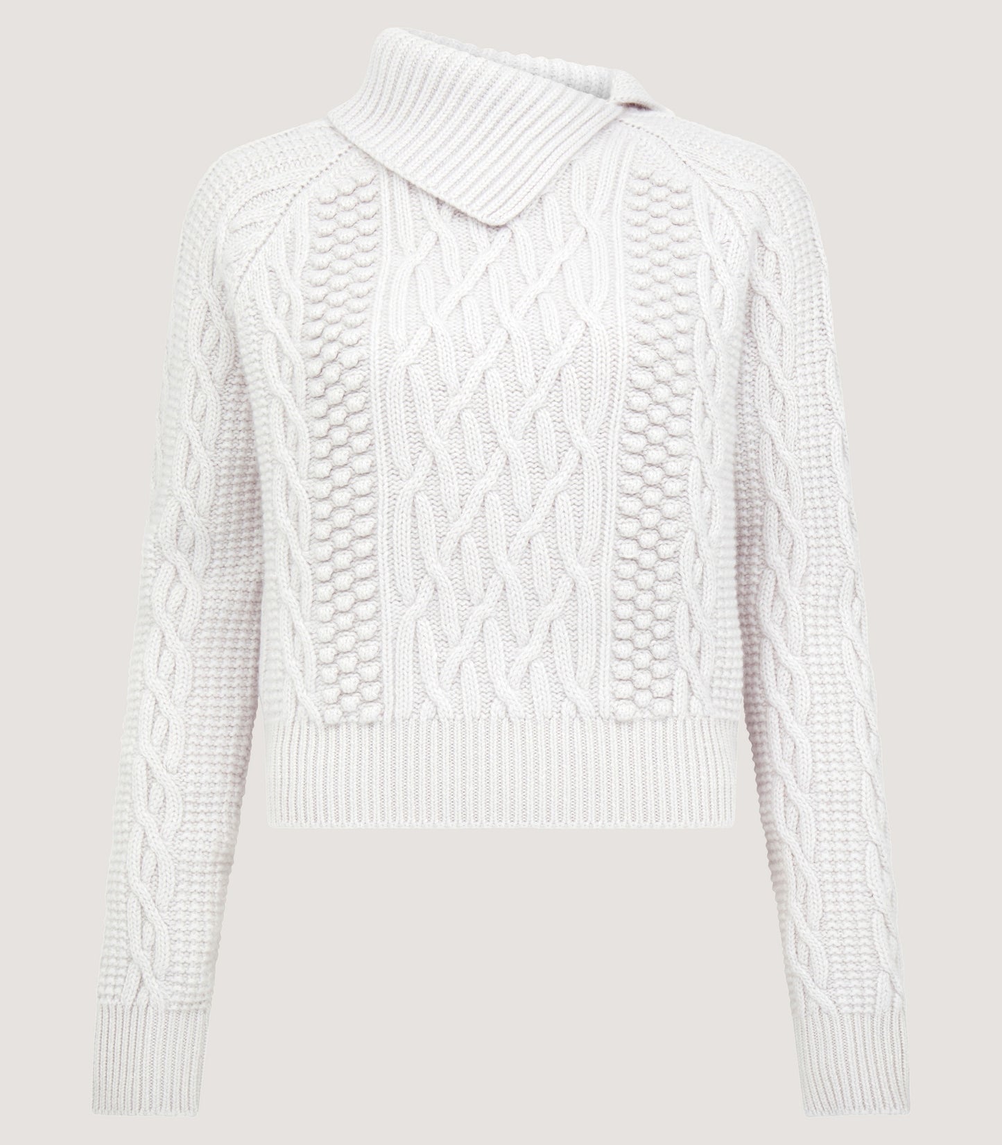 Women's Cashmere Linen Aran Sweater