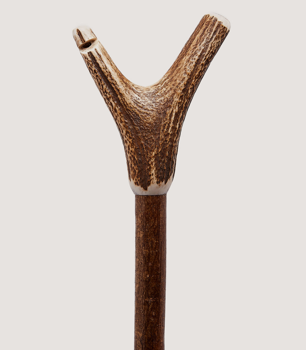 Staghorn Whistle Thumbstick In Natural