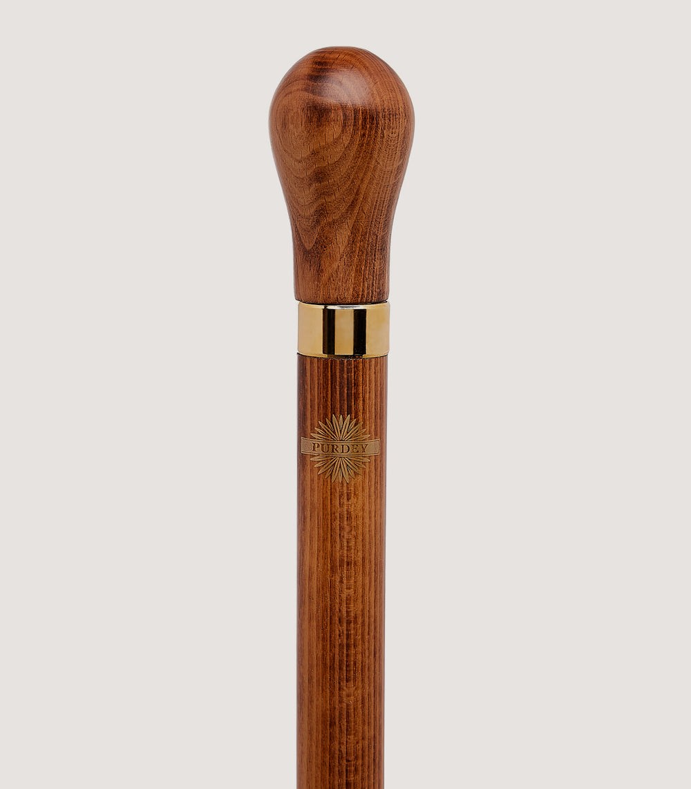 Knob Handled Tippling Stick In Natural