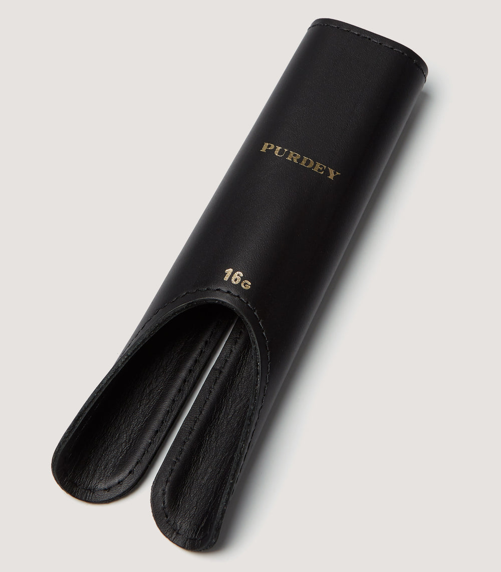 Purdey Leather Handguard In Black