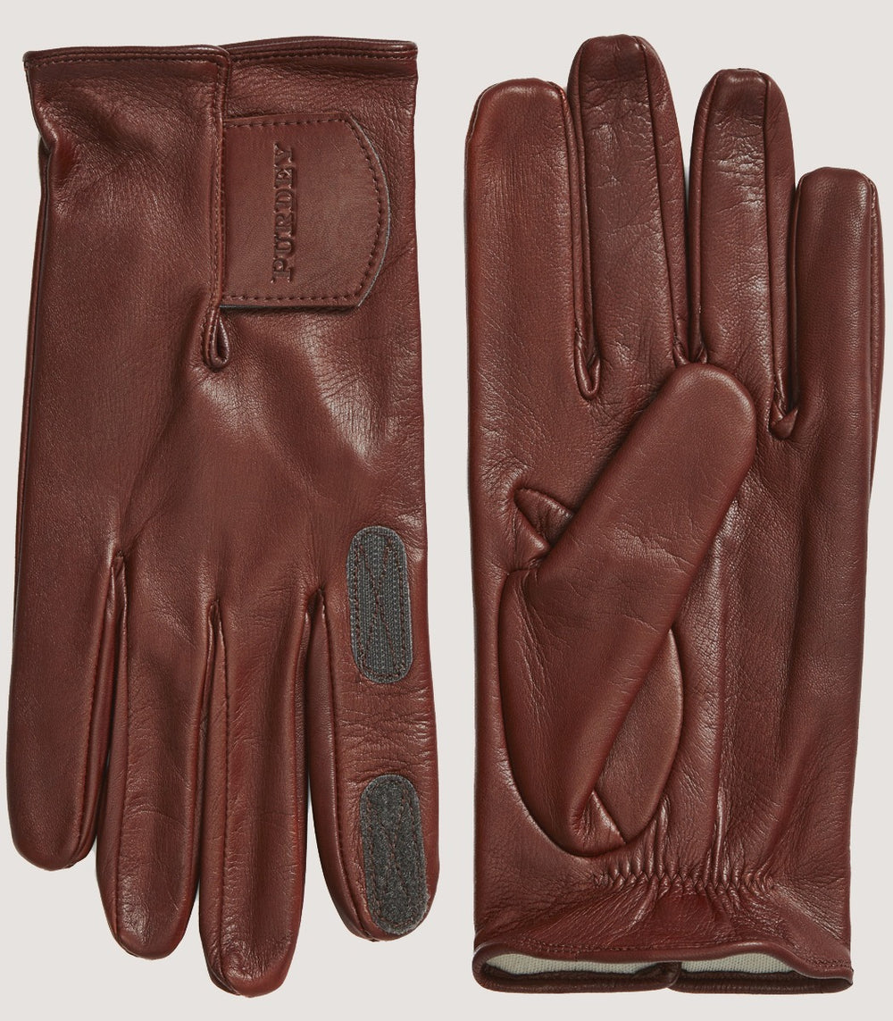 Men's Calf Leather Sporting Gloves - Left Hand Trigger In Tan
