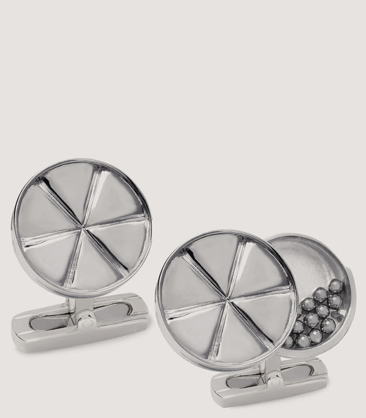 Opening Cartridge Cufflinks In Silver