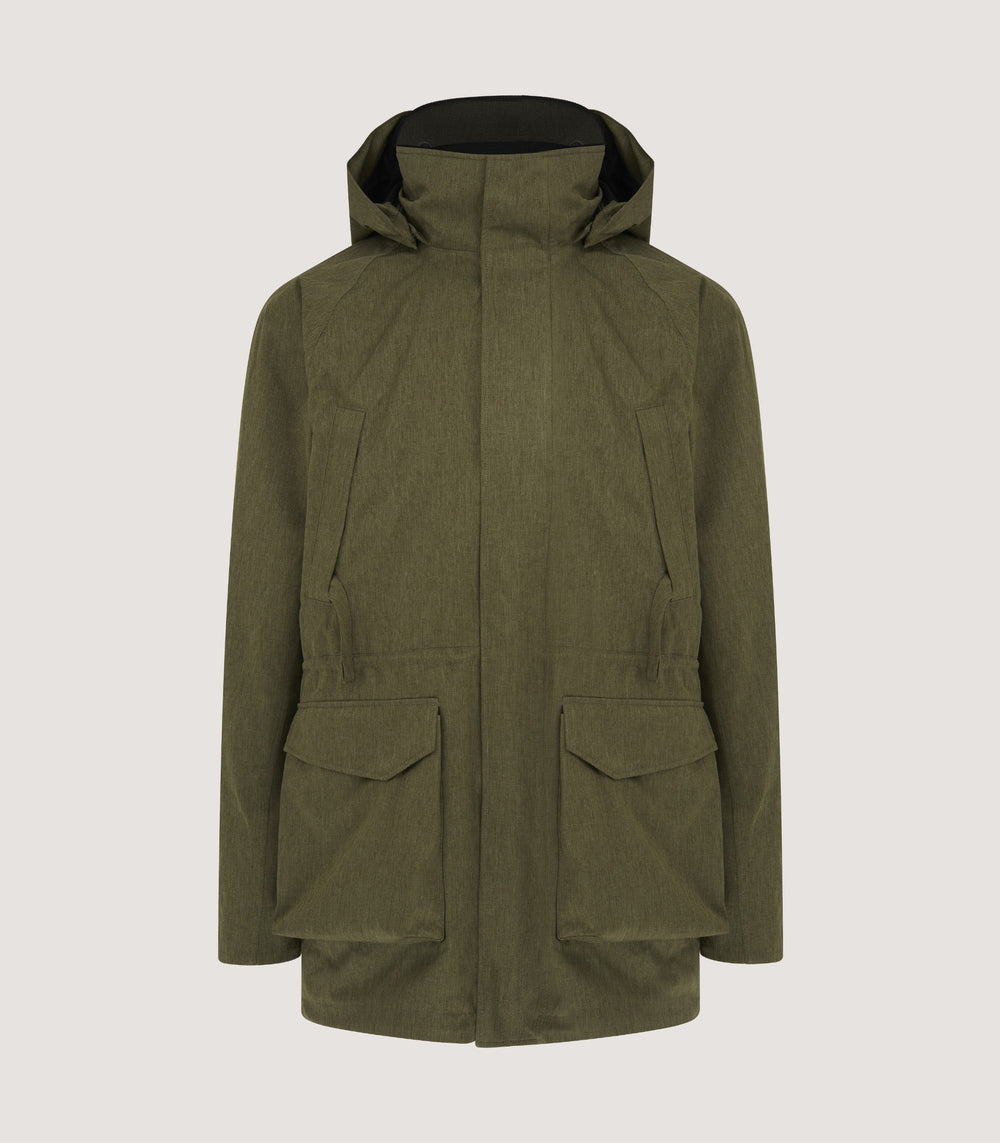 Men's Technical Yorkshire Field Coat in Moss Green