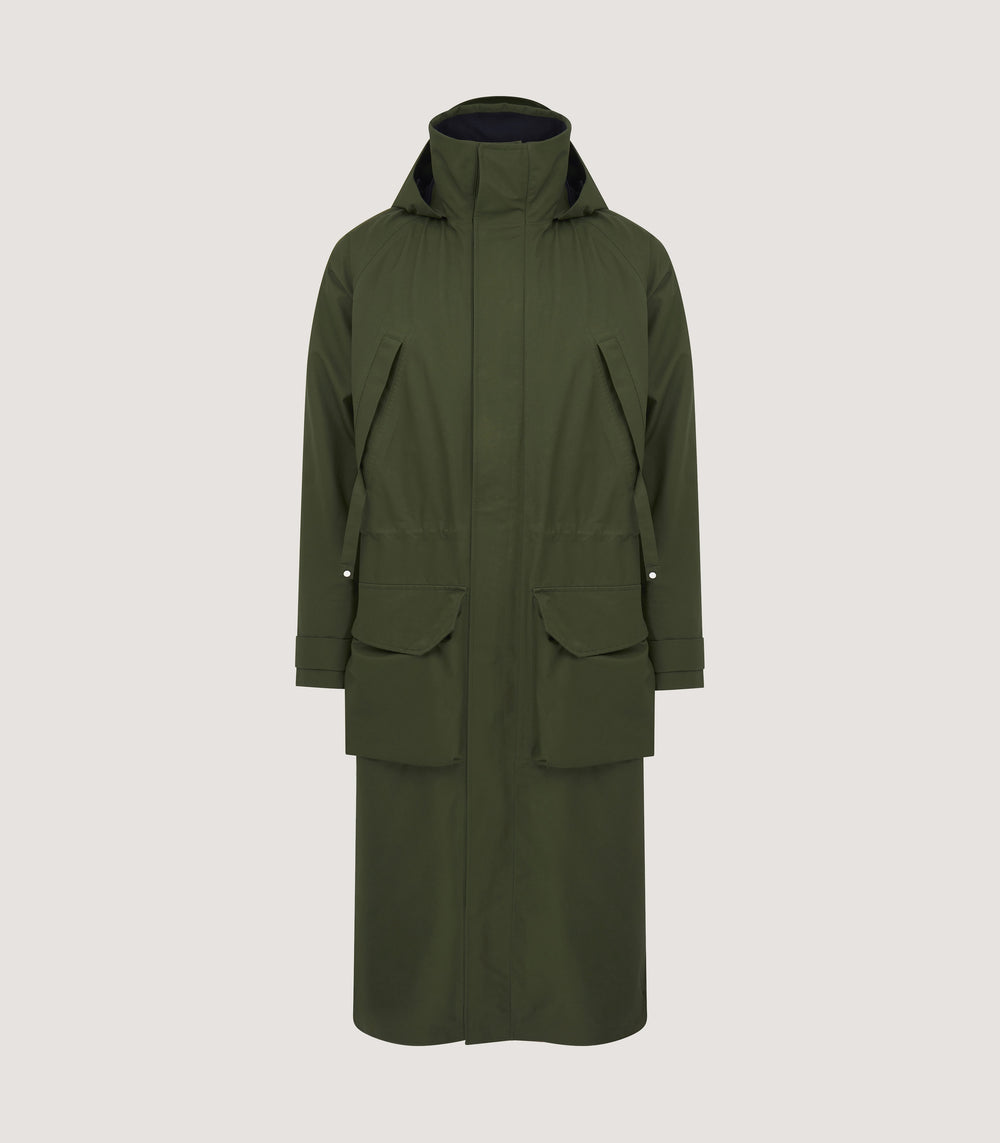 Unisex Technical Vatersay Sporting Cape In Rifle Green