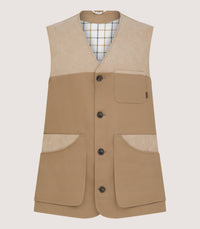 Men's Summer Cotton Sporting Vest In Dark Taupe