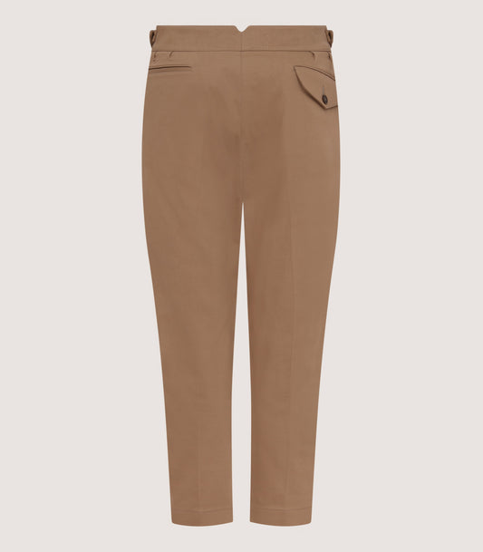 Women's Summer Trousers In Dark Taupe