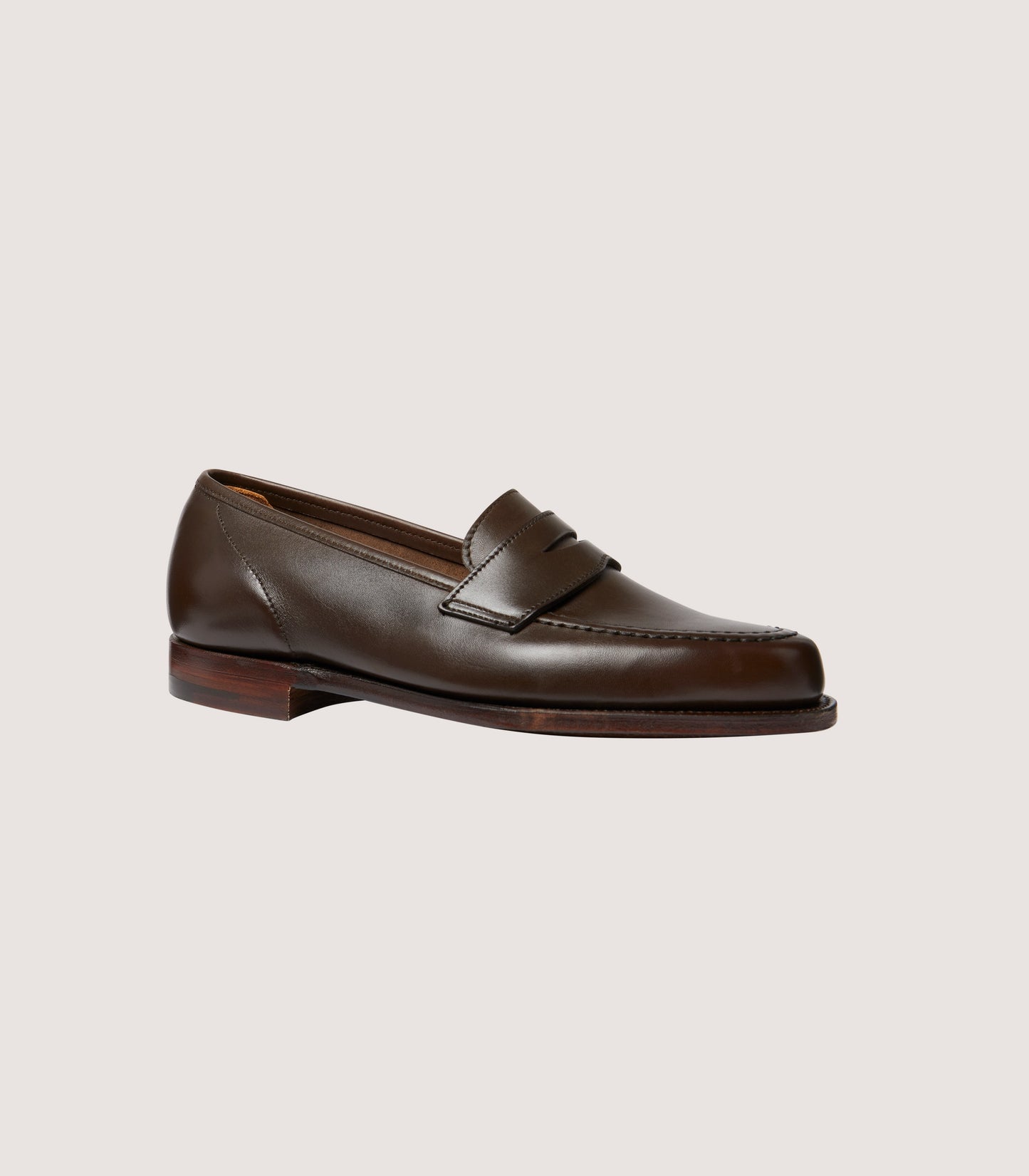Women's Unlined Waxed Penny Loafers With Superflex Leather Sole