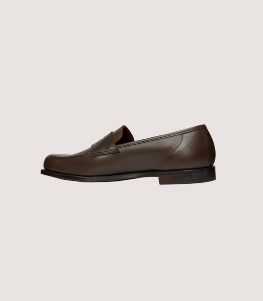 Women's Unlined Waxed Penny Loafers With Superflex Leather Sole