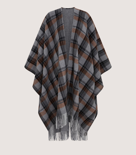 Women's Gun Club Check Reversible Poncho