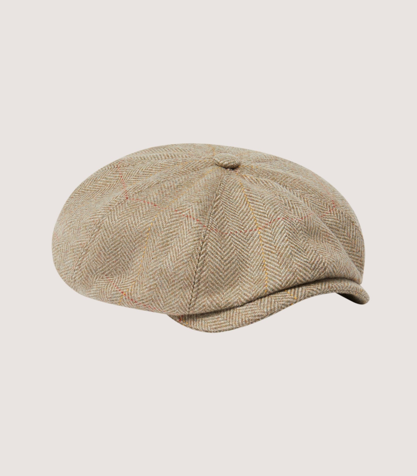 Dalby Cashmere Tweed Bakerboy Cap In Dughaill