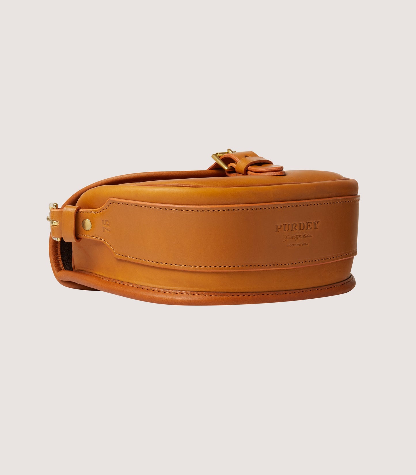 Bridle Leather Cartridge Bag In  Tan