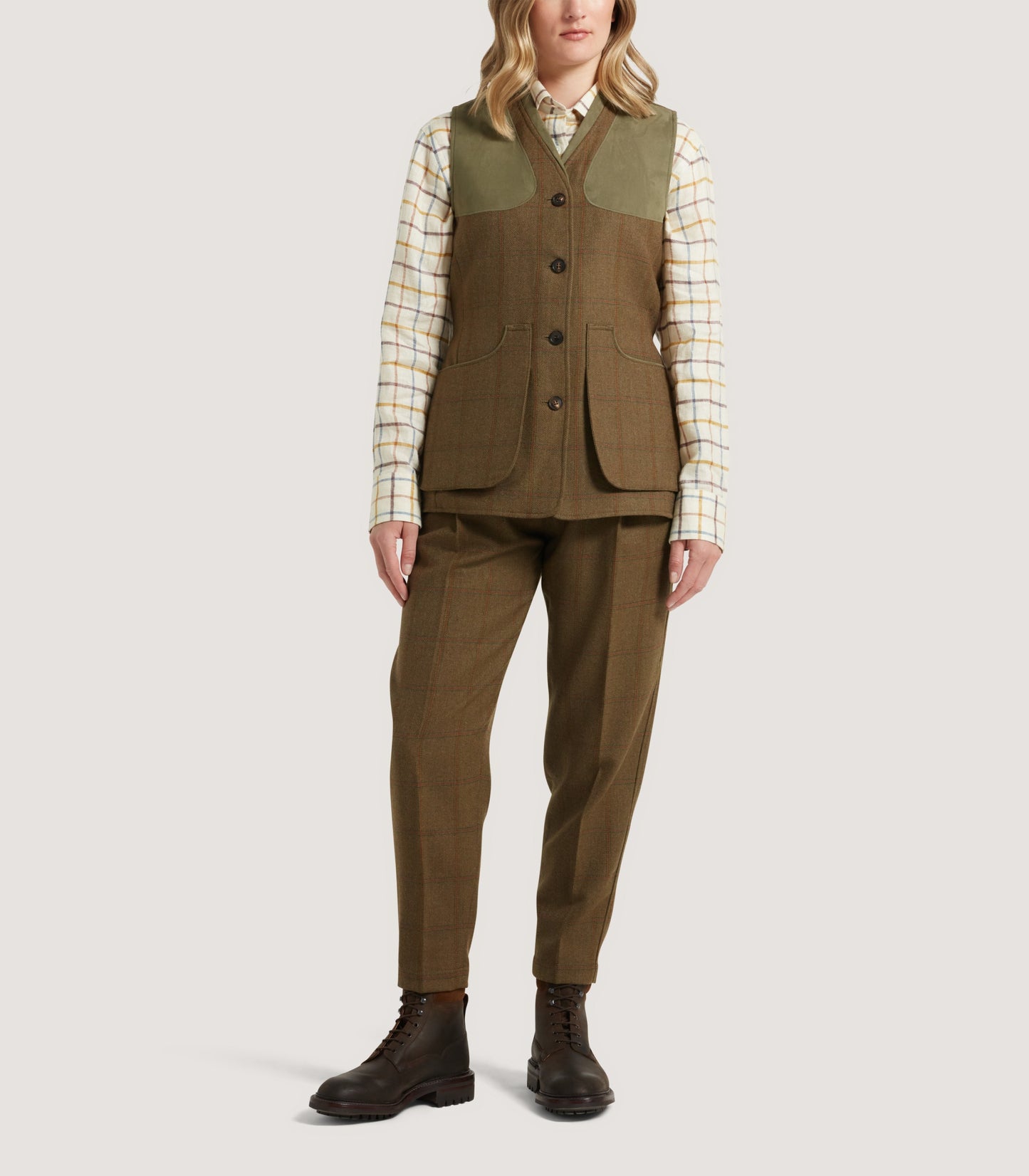 Women's Tech Tweed Sporting Vest In Lomond