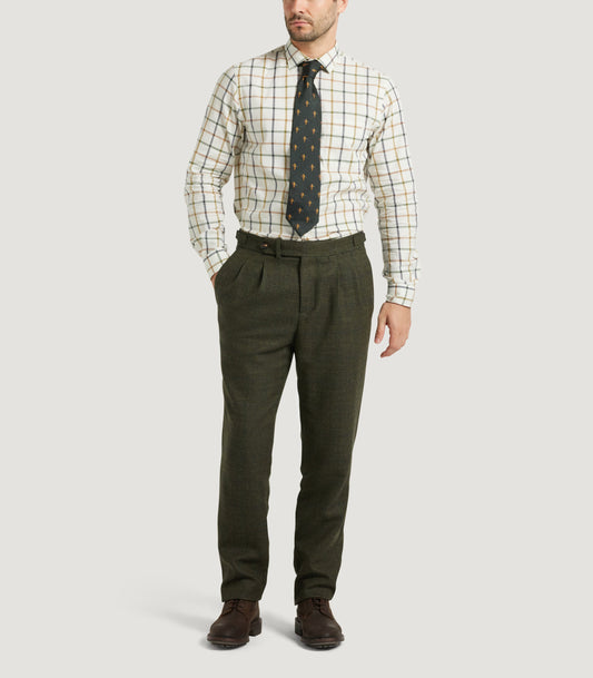 Men's Tweed Two Pleat Sporting Trousers In Strathbeg