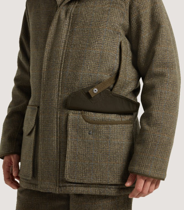 Men's Tweed Raglan Field Coat In Morlich
