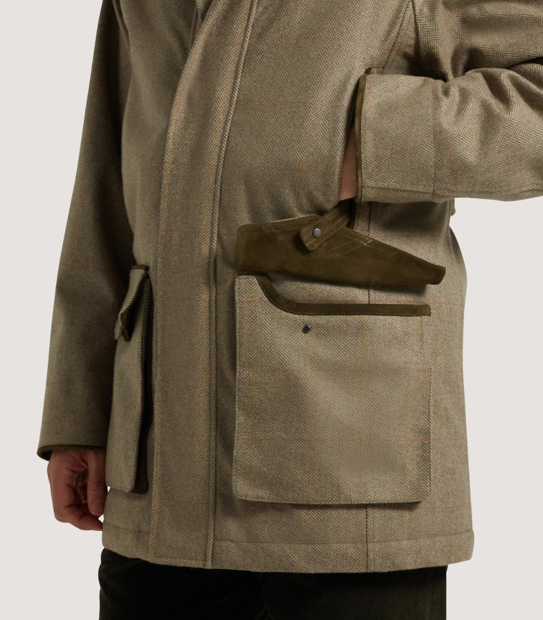 Men's Cashmere Tweed Raglan Field Coat