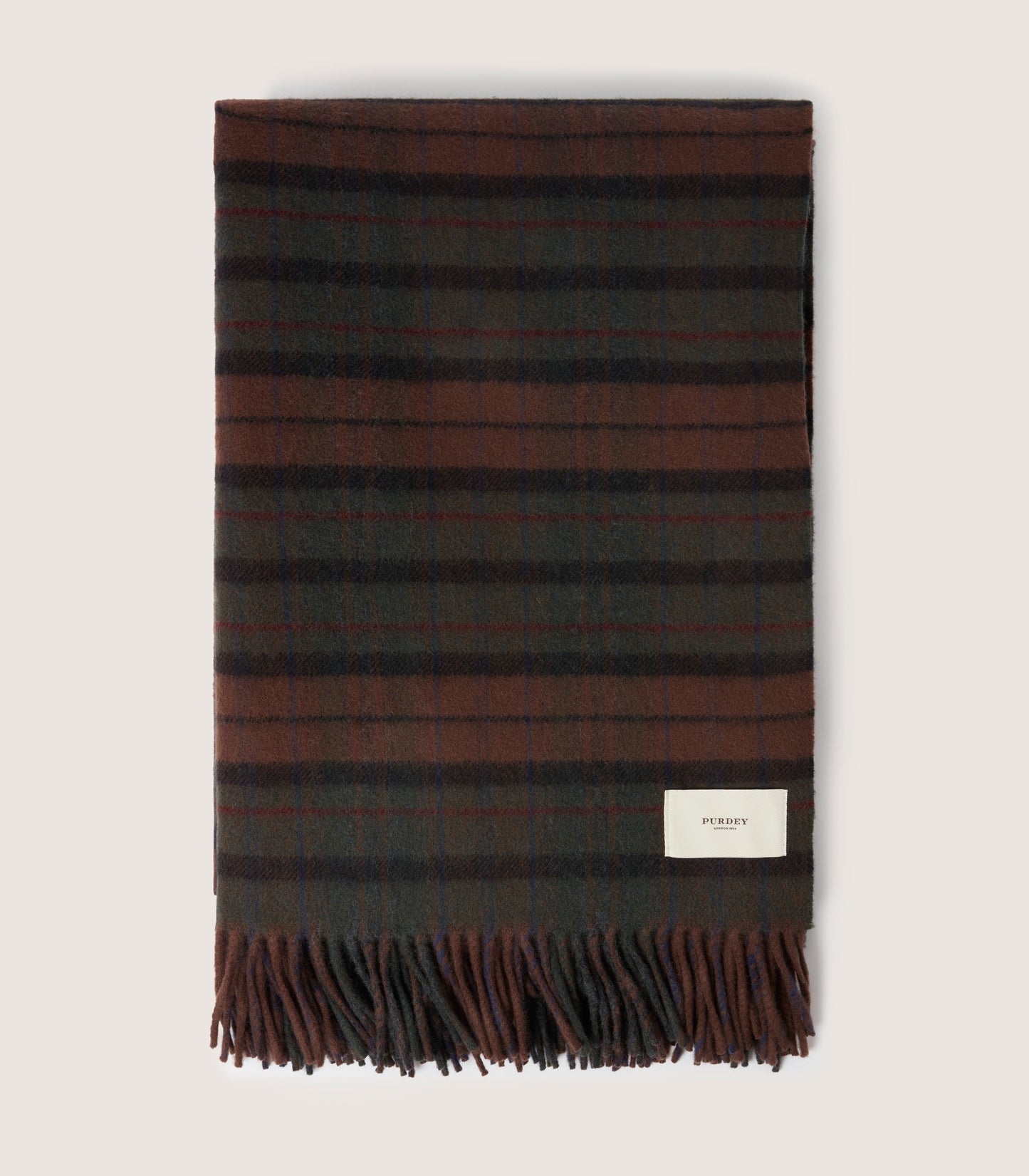Wool & Cashmere Tartan Blanket