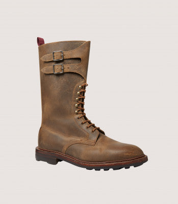 Men's Rough Out Nubuck Twin Strap Boot With Ridgeway Sole In Tan