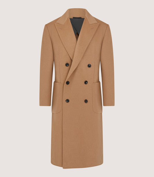 Men's Camel Town And Country Double Face Coat