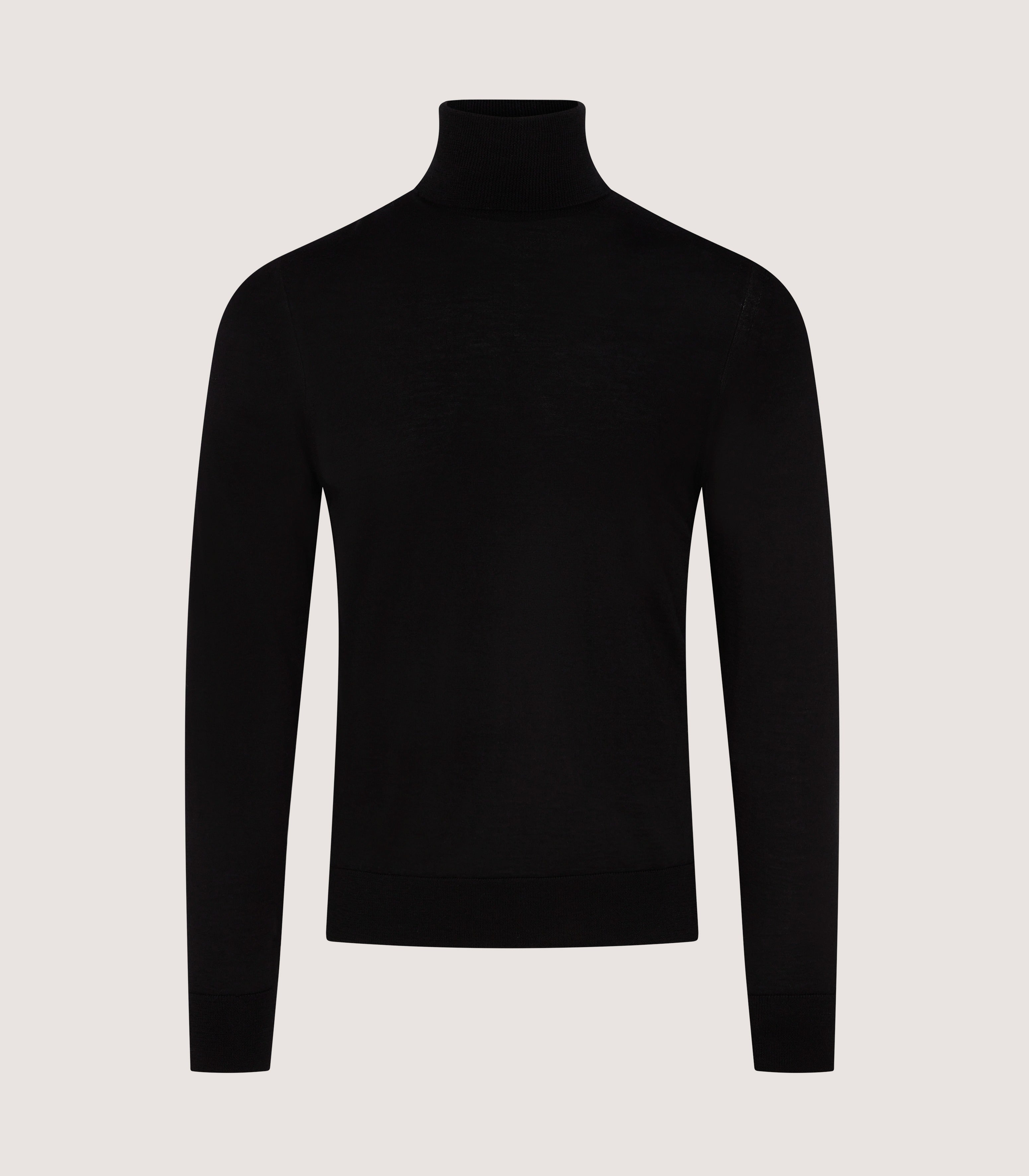 Men's Extra Fine Worsted Cashmere Seamless Turtleneck Purdey