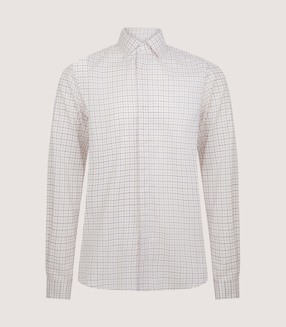 Men's Summer Sporting Tattersall Double Cuff Shirt