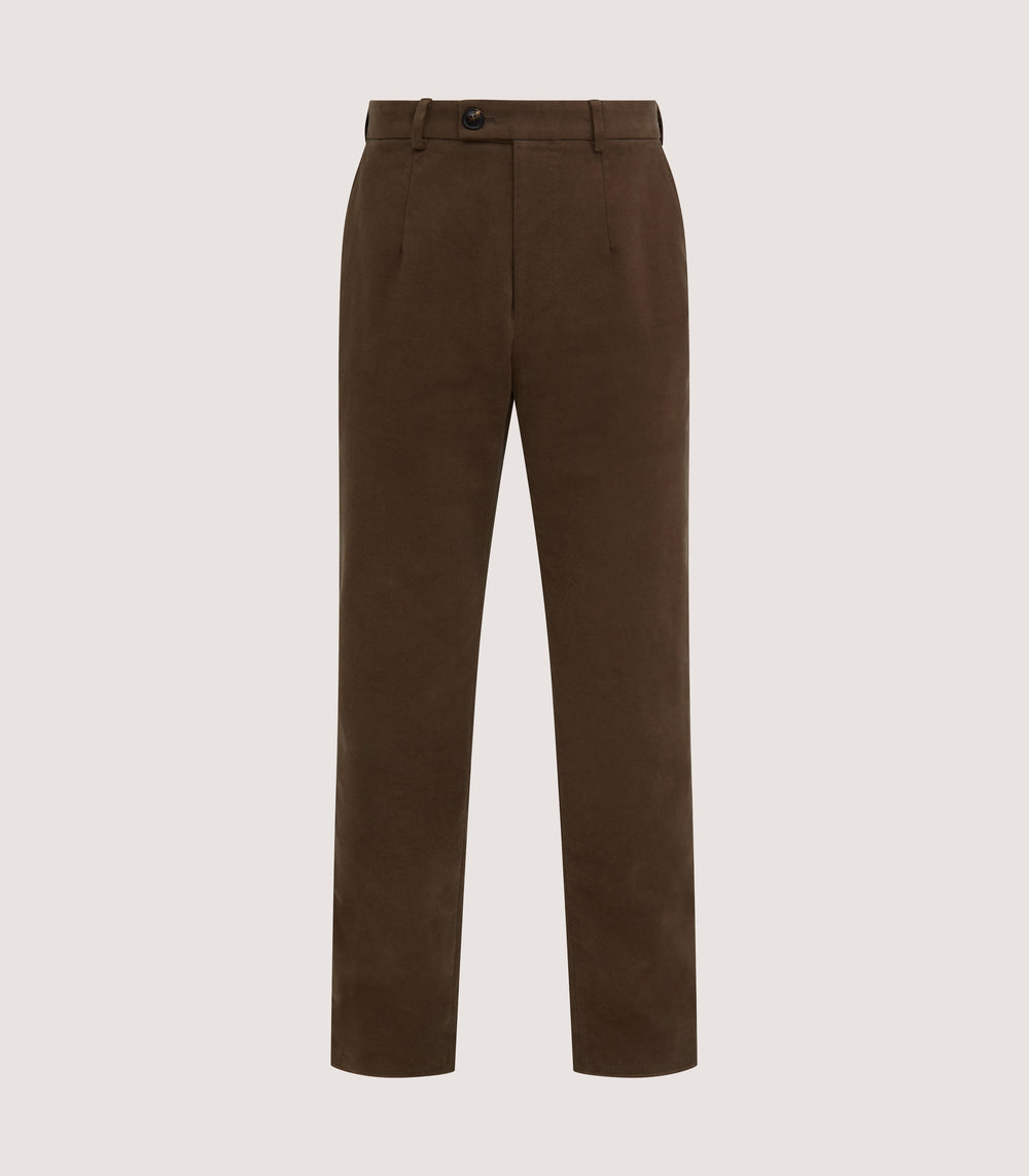 Men's Moleskin Flat Front Sporting Trouser