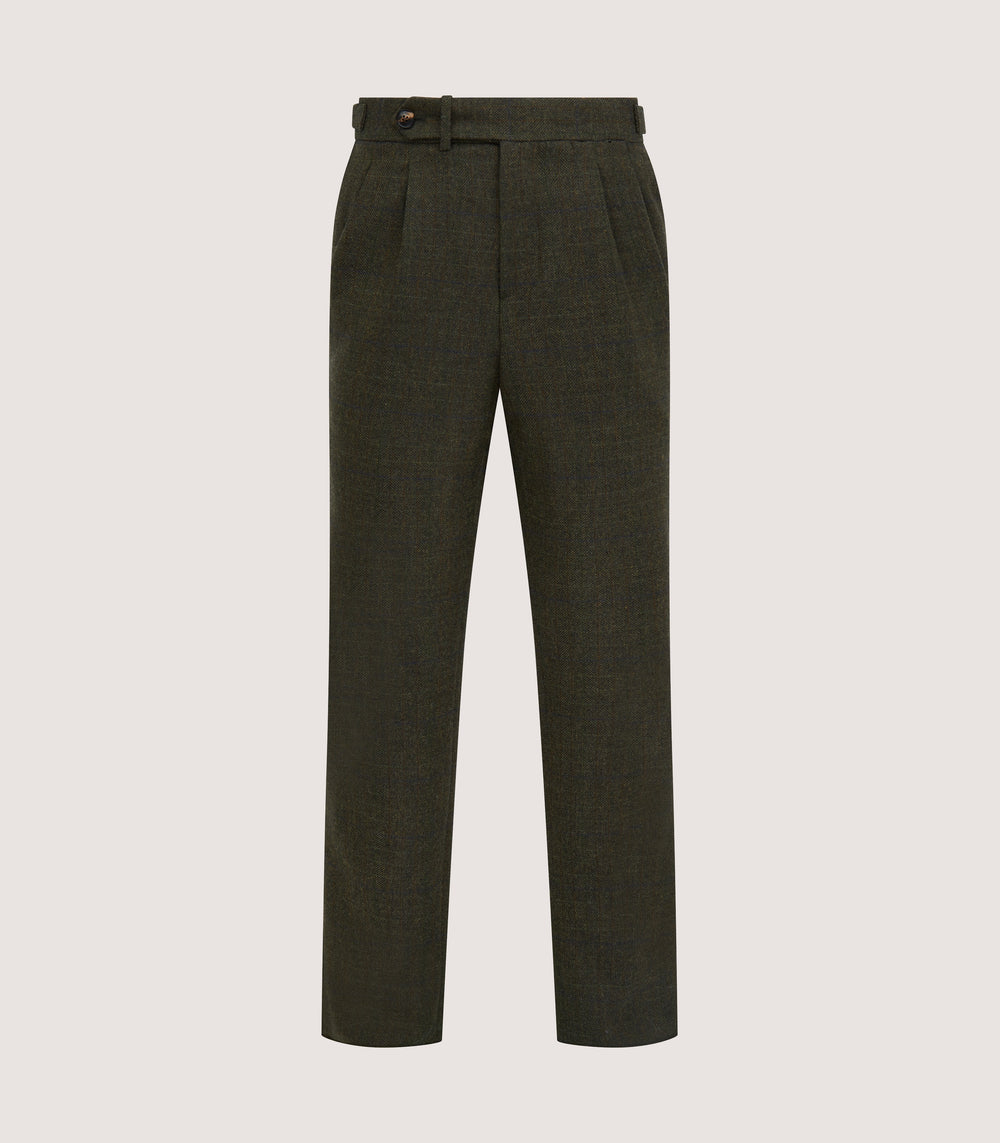 Men's Technical Tweed Two Pleat Sporting Trousers In Strathbeg