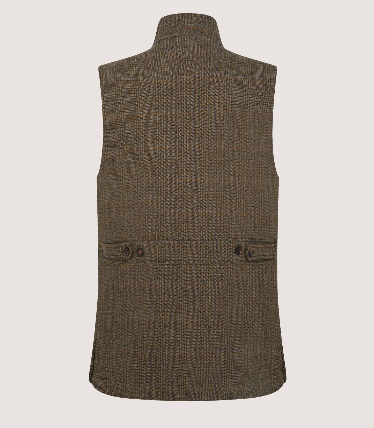 Men's Tweed High Collar Sporting Vest