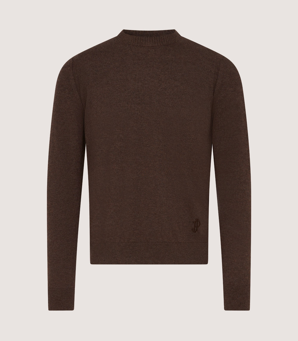 Men's Lightweight Cashmere Seamless Crew Neck Sweater